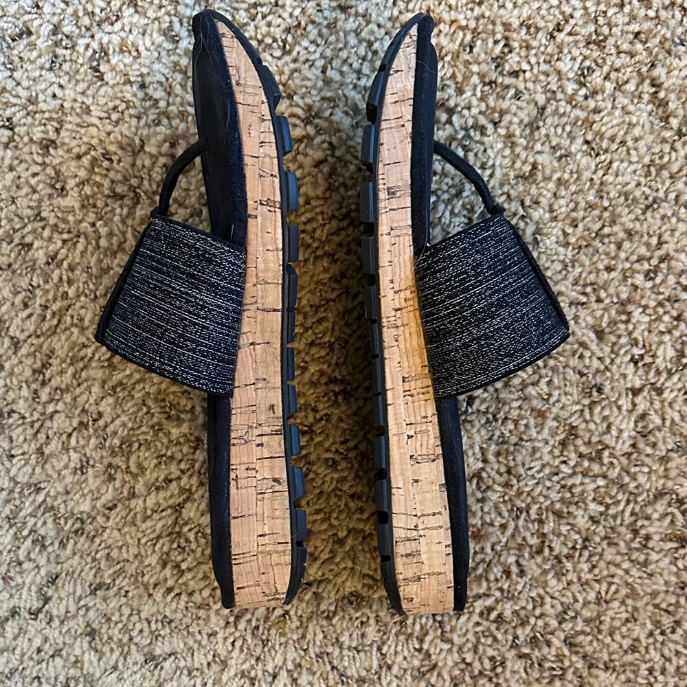 Skechers Women's Black Slide Sandals - Picture 3 of 6